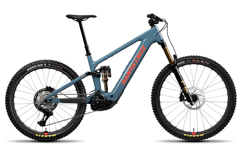 2027 Santa Cruz Vala CC Carbon XT Di2 RSV Electric Mountain Bike in Gloss Slate Blue