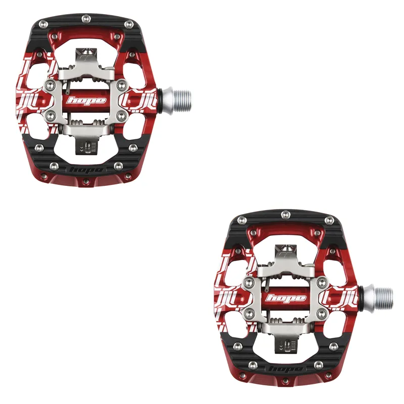 Hope Union Clip Pedals - Red