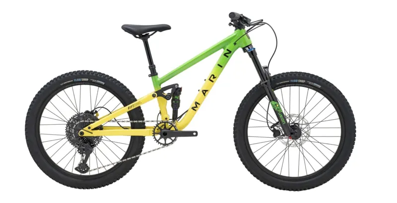 Marin Rift Zone Jr 24inch Full Suspension Mountain Bike - Green/Yellow Fade
