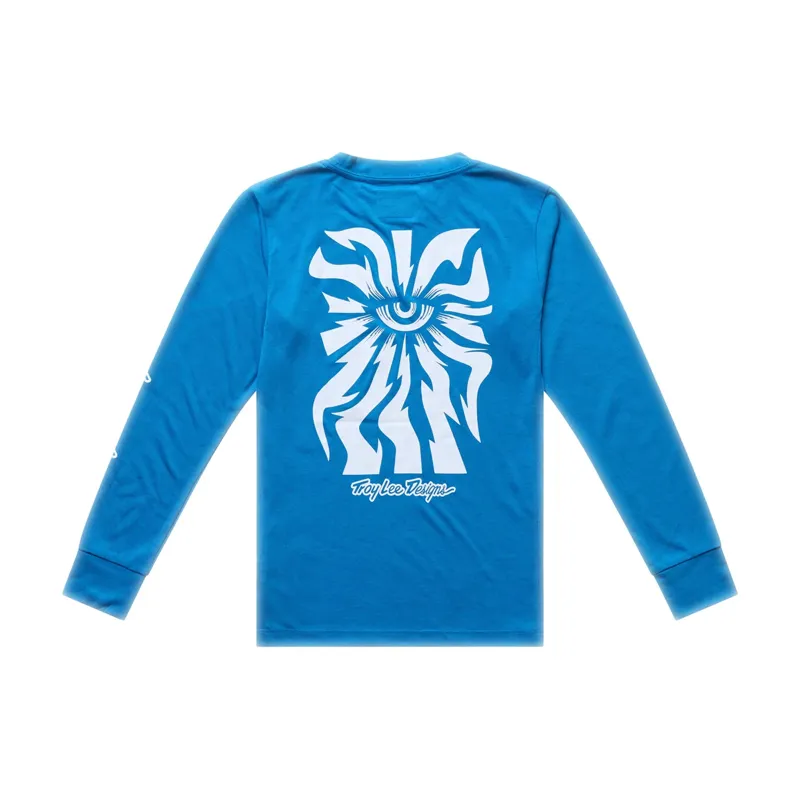 Troy Lee Designs Youth Skyline Ride One Eye Long Sleeve T-Shirt / One Eye - Aero Blue-1