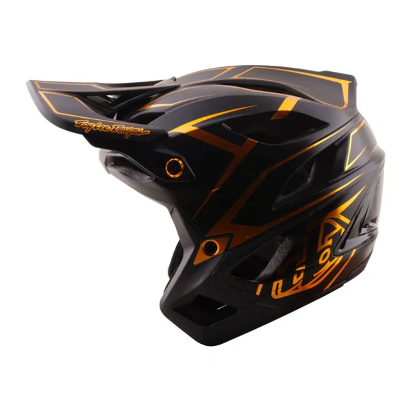 Troy Lee Designs Stage Stunt Helmet in Pinstripe Black-1