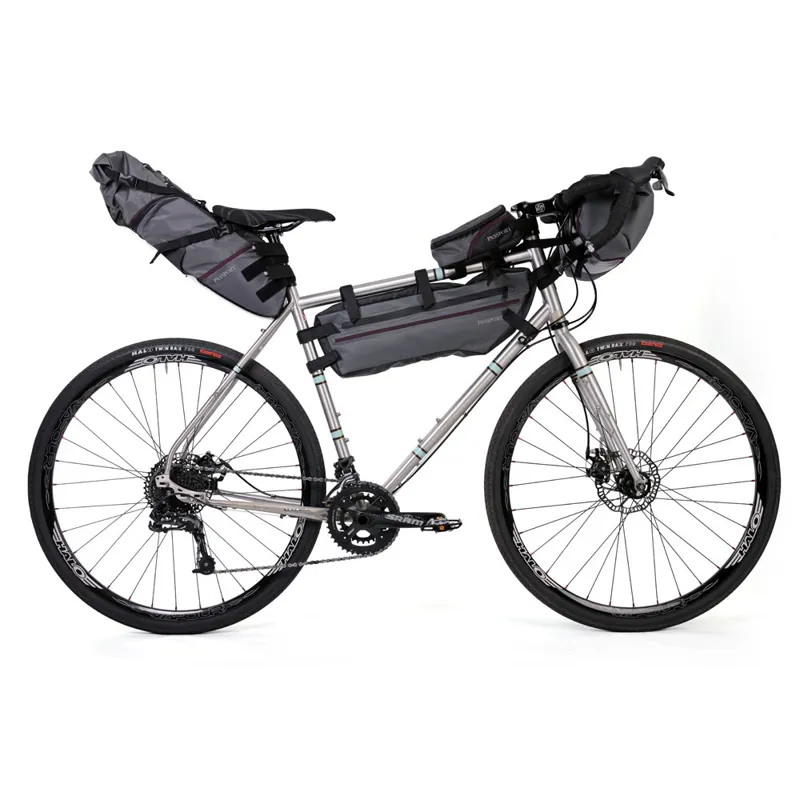 Passport Bikepacking Bicycle Frame Bags - Grey-2