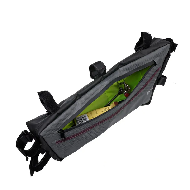 Passport Bikepacking Bicycle Frame Bags - Grey-1