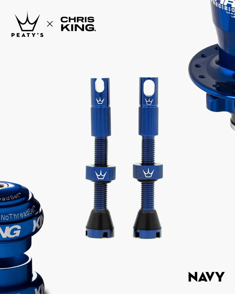 Peatys x Chris King MK2 Valves in Navy 42mm