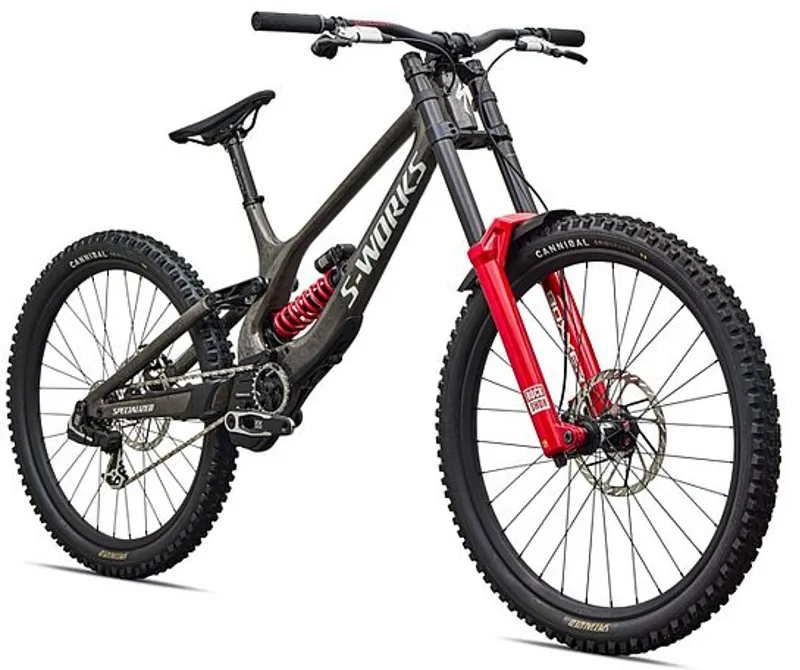 Specialized S-Works Demo 11 Downhill Mountain Bike in Gloss Charcoal / Dolomite Metallic / White-1