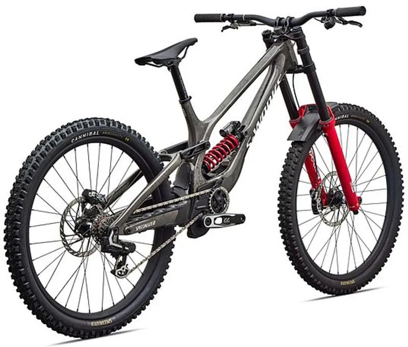 Specialized S-Works Demo 11 Downhill Mountain Bike in Gloss Charcoal / Dolomite Metallic / White-2