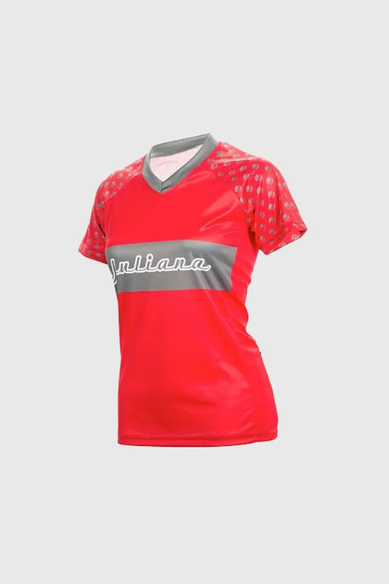 Juliana Trail Jersey Short Sleeve - Red / Large