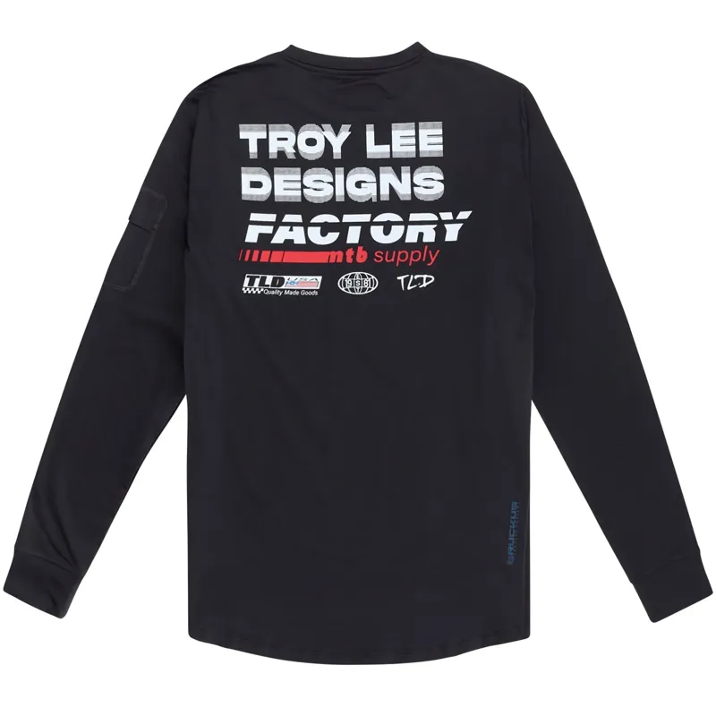 Troy Lee Designs Ruckus Long Sleeve Ride Jersey / Factory - Carbon-1