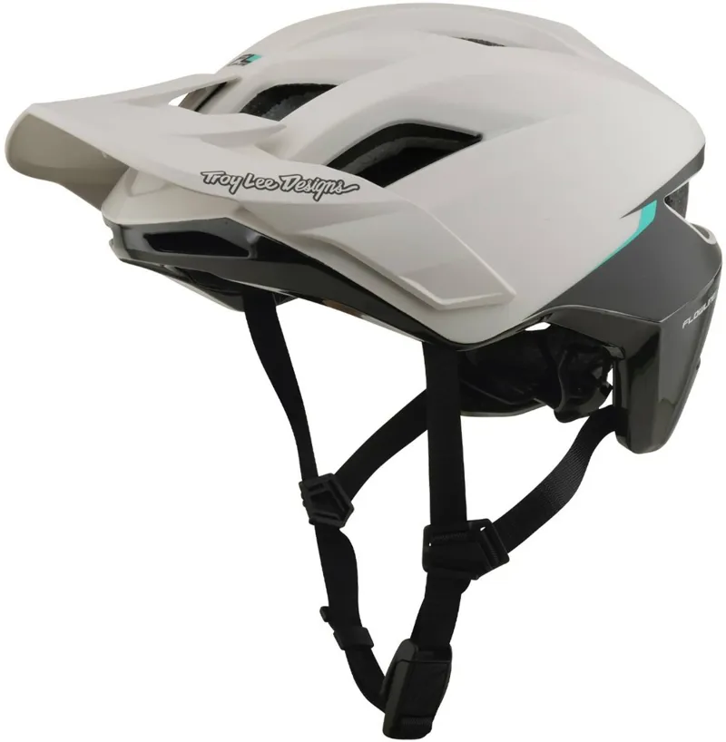 Troy Lee Designs Flowline SE MIPS Helmet in Pumice/Real Teal