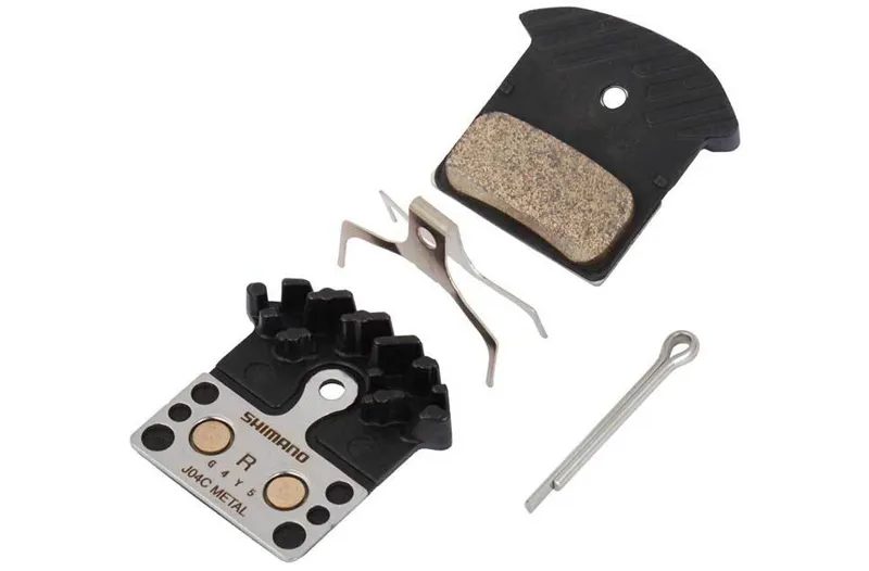 Shimano J04C Metal Disc Brake Pads with cooling fins