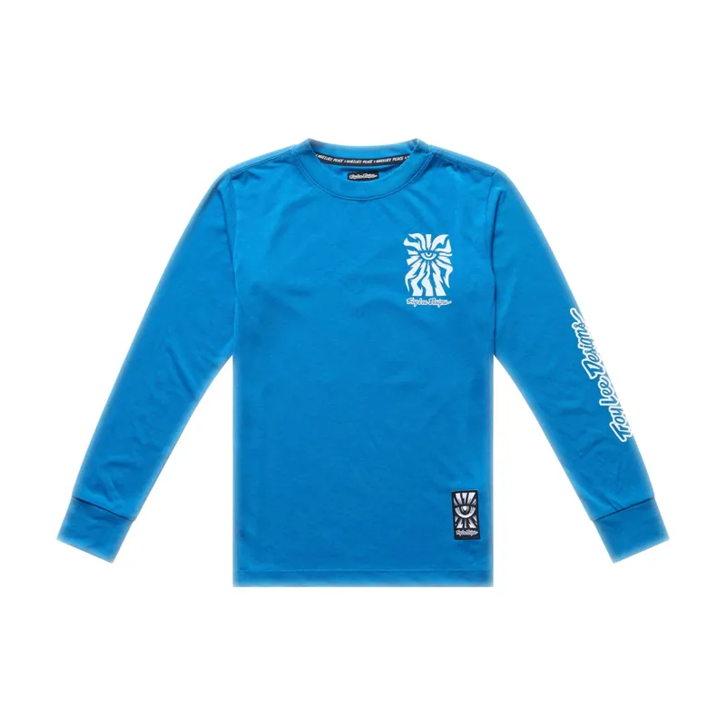 Troy Lee Designs Youth Skyline Ride One Eye Long Sleeve T-Shirt / One Eye - Aero Blue