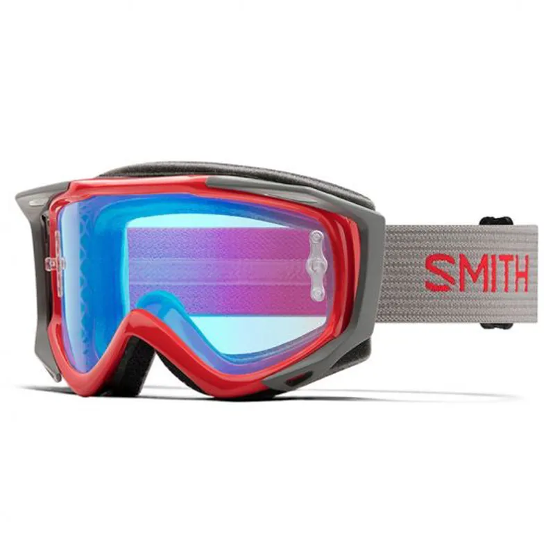 Smith Fuel V.2 Goggle - Rise Split W/ChromoPop Rose Flash Lens/Clear