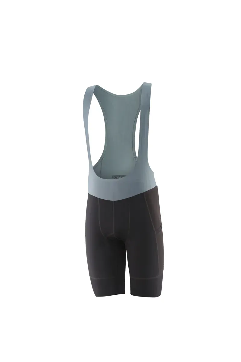 Patagonia Men's Dirt Roamer Liner Bibs in Black/Grey