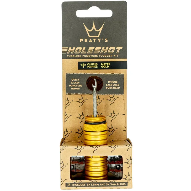 Peatys Holeshot Tubeless Puncture Plugger Kit - Gold