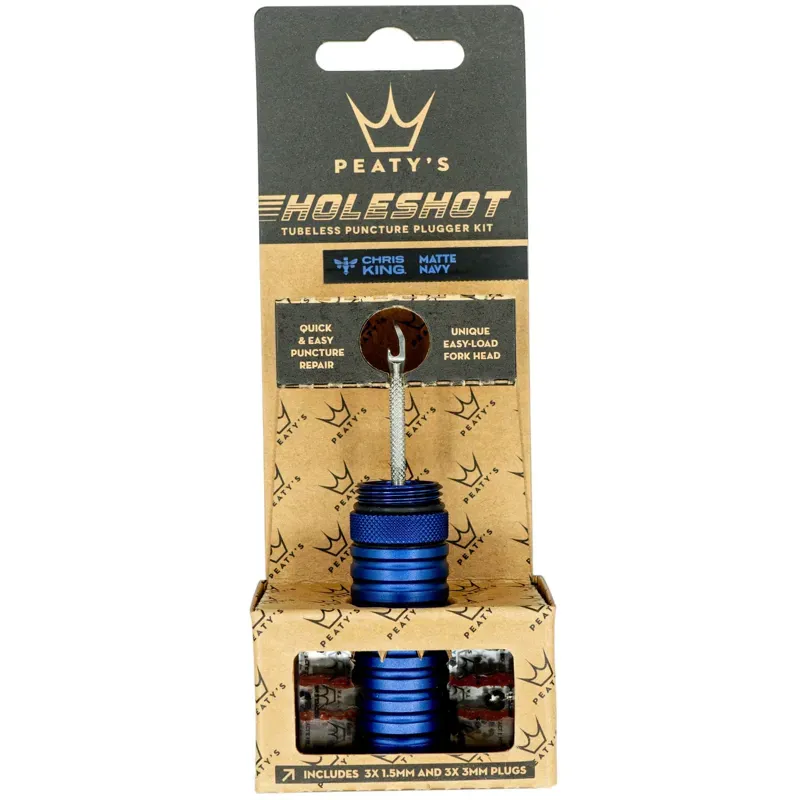 Peatys Holeshot Tubeless Puncture Plugger Kit - Navy