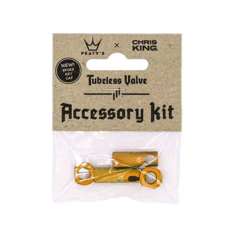 Peatys x Chris King (MK2) Tubeless Valves Accessory Kit - Mango