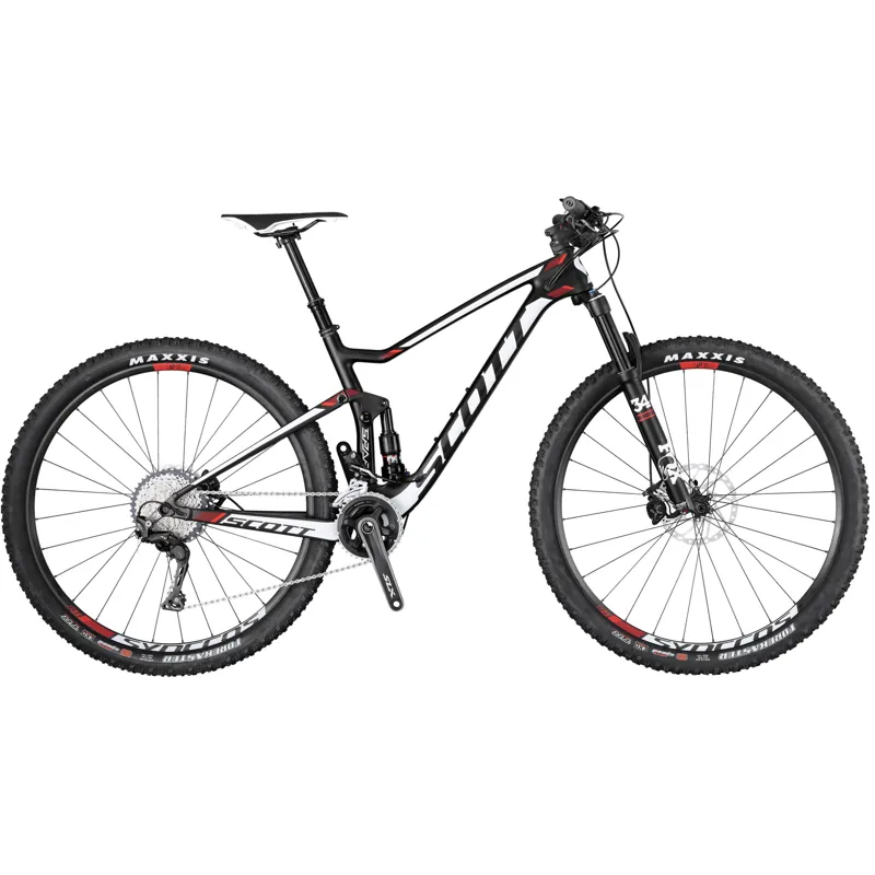 black and white scott mountain bike