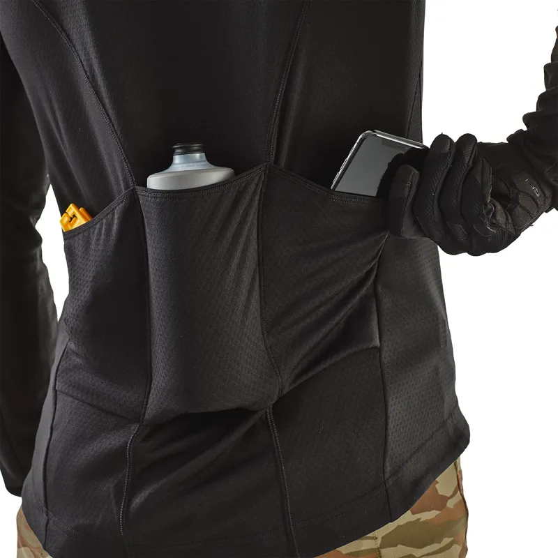 Patagonia Mens Capilene Midweight Bike Jersey - Black-2