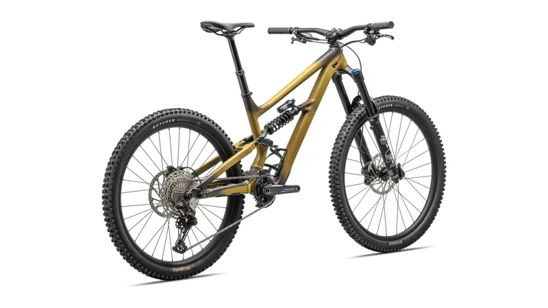 Specialized Status 2 170 MTB in Satin Harvest Gold/Obsidian/Dune White-8