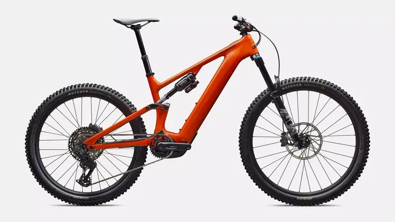 Specialized Turbo Levo 4 Comp Electric Mountain Bike in Orange/Silver/Dark Navy