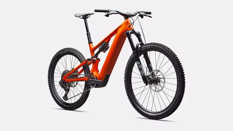 Specialized Turbo Levo 4 Comp Electric Mountain Bike in Orange/Silver/Dark Navy-1