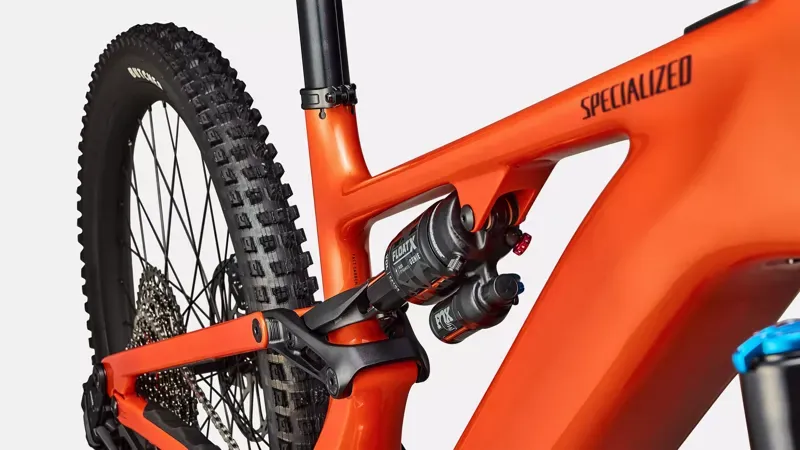 Specialized Turbo Levo 4 Comp Electric Mountain Bike in Orange/Silver/Dark Navy-5