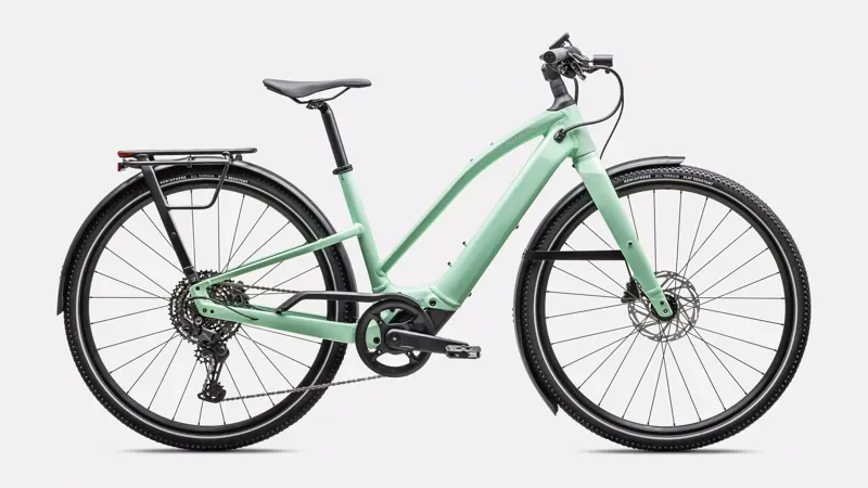 Specialized Turbo Vado SL 2 4.0 Step-Through eHybrid Bike in Oasis/Dune White Frost