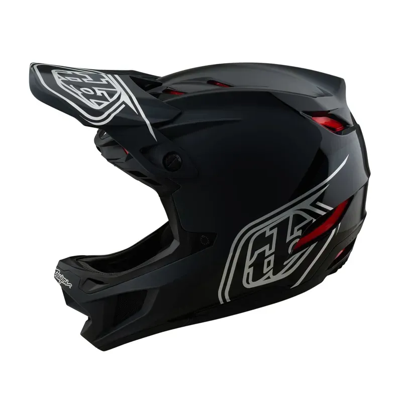 Troy Lee Designs D4 Polyacrylate Helmet / Shadow - Black