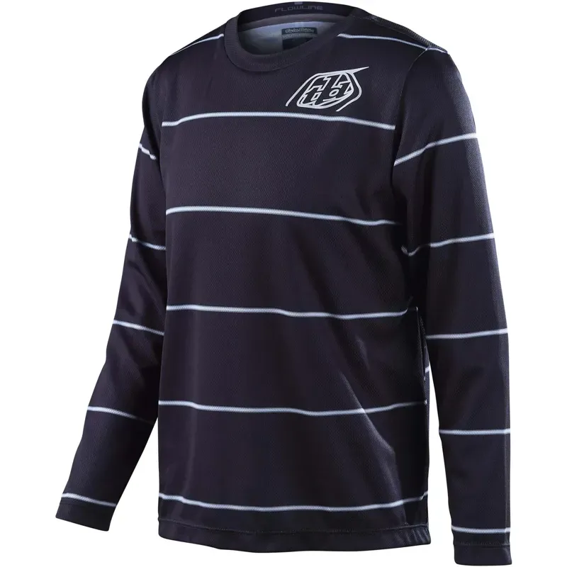 Troy Lee Designs Youth Flowline Long Sleeve Revert Jersey in Black
