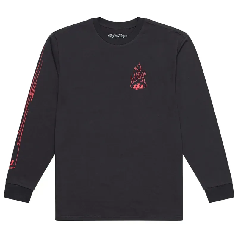 Troy Lee Designs Torched Long Sleeve T-Shirt in Carbon