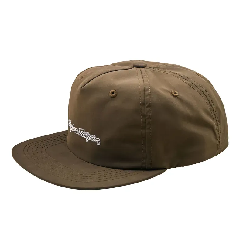 Troy Lee - Unstructured Snapback - Signature - Olive Canvas 