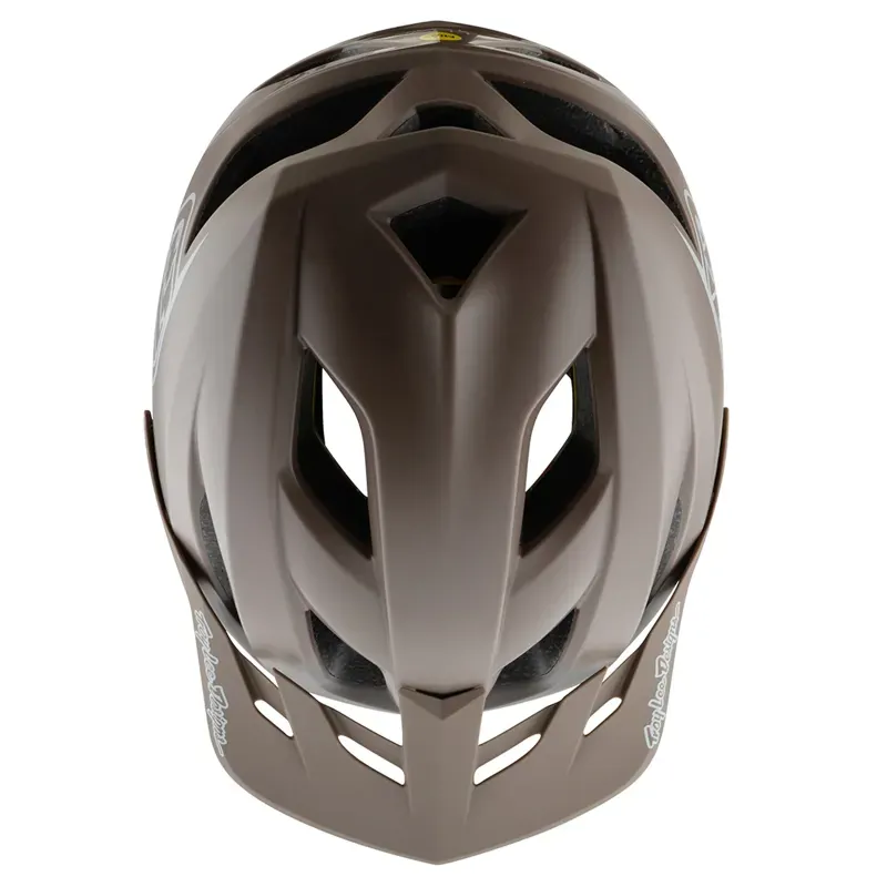 Troy Lee Designs Flowline MIPS Helmet in Point Caper/Chalk-3