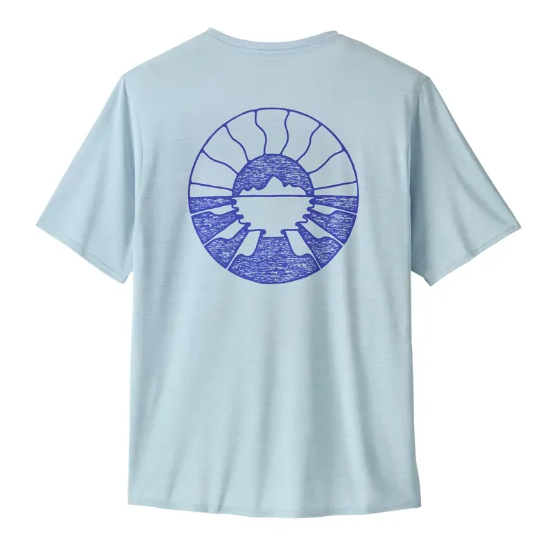 Patagonia Capilene Cool Daily Graphic Waters Shirt in Forgotten Island: Fleck Blue