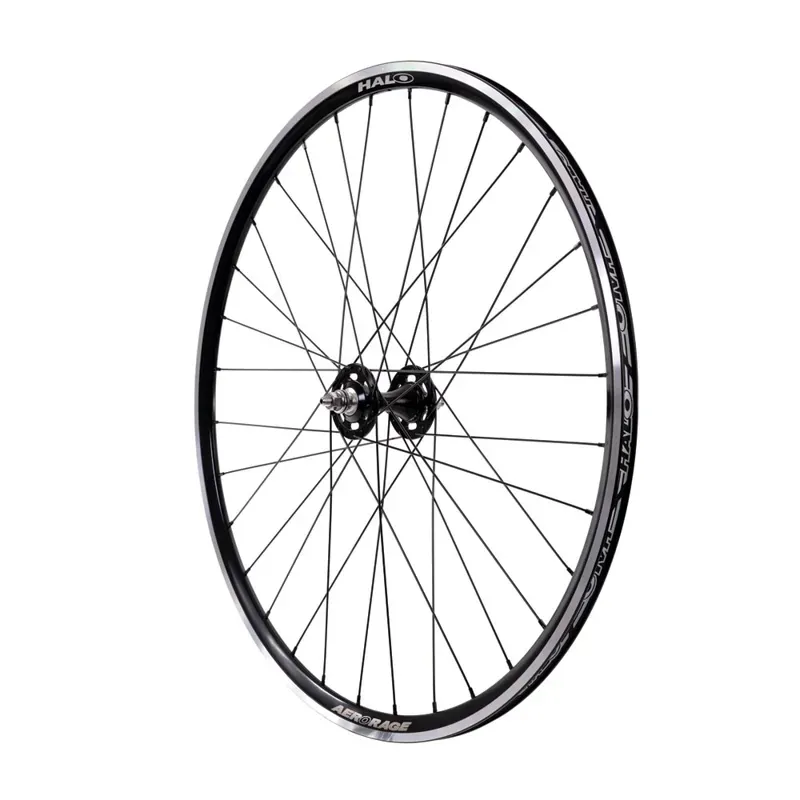 Halo Aero Rage Track 700c Front Wheel in Black