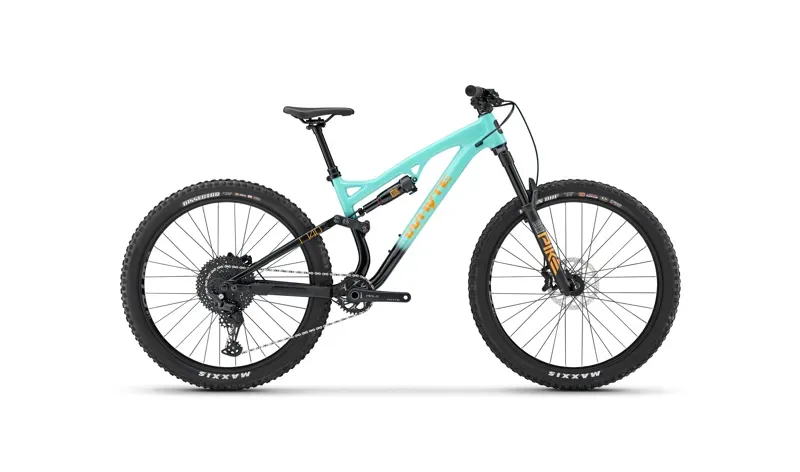Whyte Bikes T-140 27.5 Full Suspension Mountain Bike in Gloss Green/Coral Orange