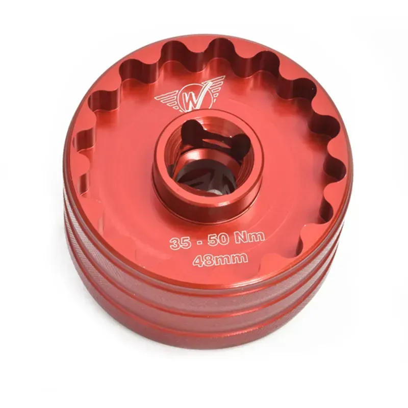 Wheels Manufacturing 48.5/44mm 16-notch Bottom Bracket Socket in Red